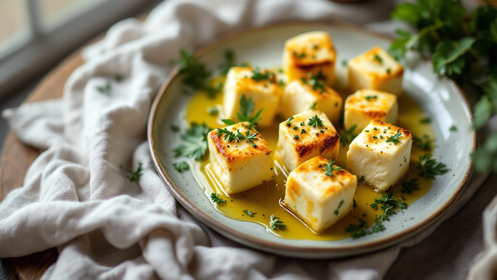 Frisch angerichteter Rote-Bete-Salat mit Feta und Gurke, serviert in einer weißen Schale auf rustikalem Holztisch.