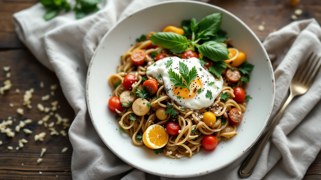 Griechische Hähnchen Bowl mit gegrilltem Hähnchen, Tomaten, Gurken, Oliven und Feta auf Reis angerichtet